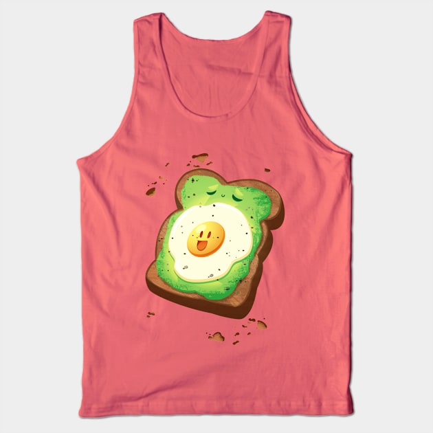 Tasty Eggy Avocado Toast Tank Top by Niall Byrne